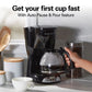 Hamilton Beach Programmable Coffee Maker, 12 Cups, Black, Model 49465R