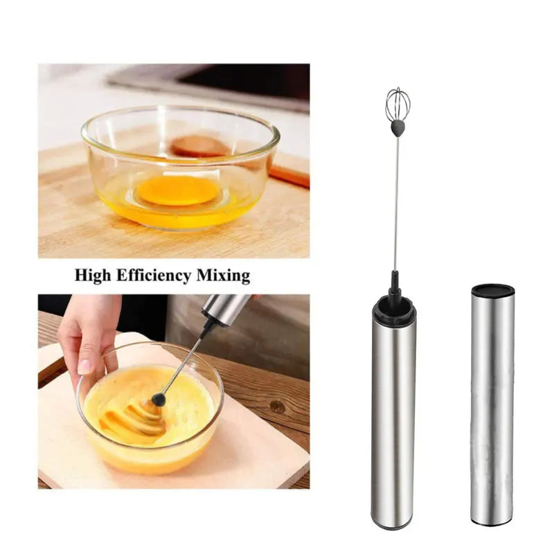 Portable Electric Milk Frother Mini USB Rechargeable Foam Maker Handheld Foamer High Speed Drink Mixer Coffee Blender Egg Beater